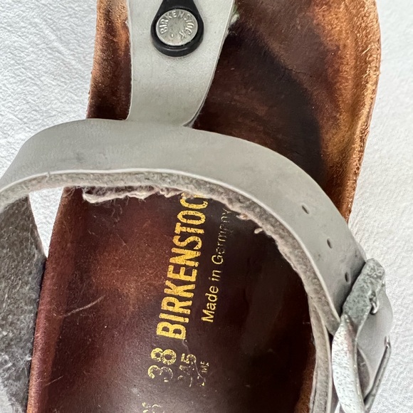 Birkenstock Gizeh Silver Women’s  size 8/38 - Picture 3 of 8
